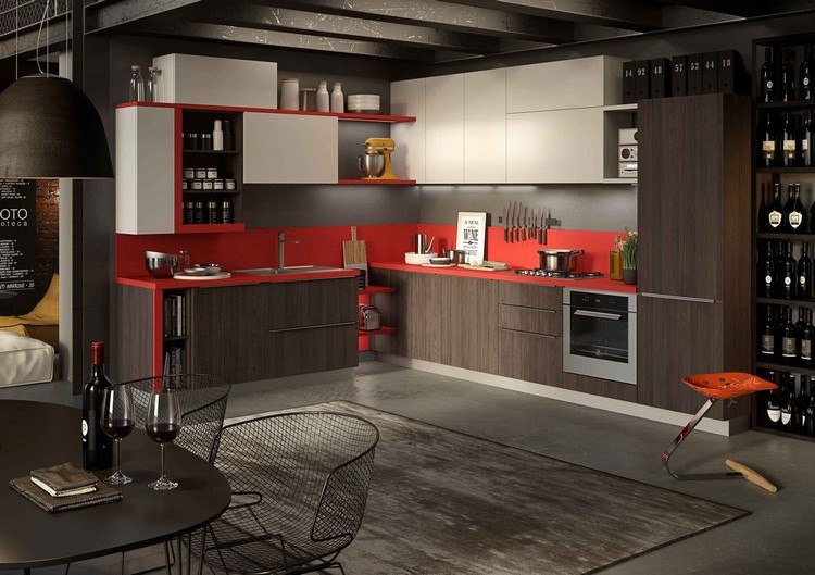 Decoracion de cocinas a todo color 78 ejemplos