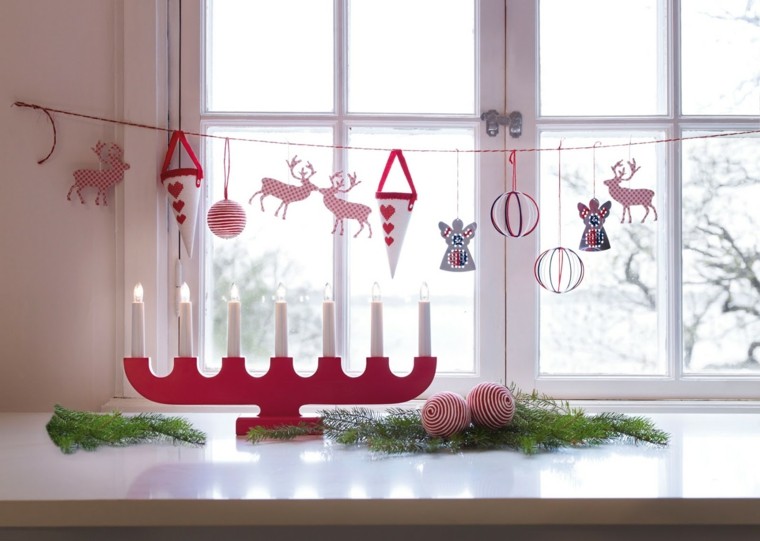 Adornos de navidad, ideas increÃbles para ventanas.