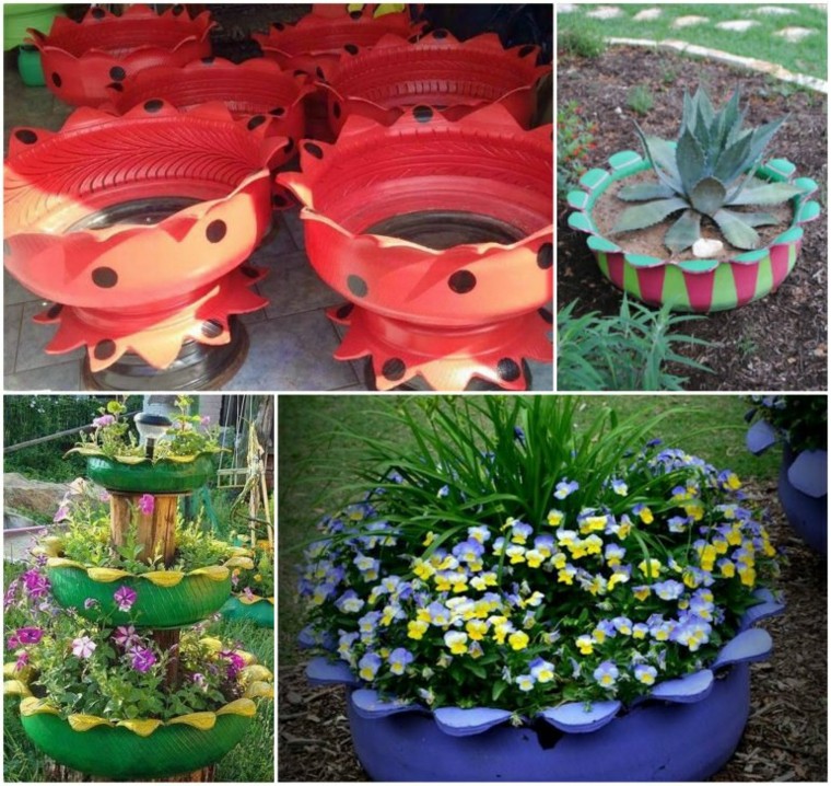 Reciclaje creativo, 50 ideas geniales para un patio diferente.