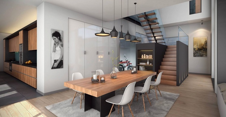 Decoracion de comedores 50 ideas para impresionar Mesa comedor moderna