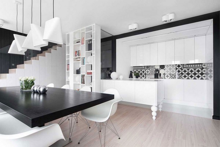 Decoracion de cocinas a todo color 78 ejemplos Mesones en porcelanato de cocina