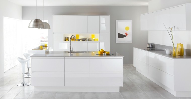 Diseño cocinas blancas y modernidad en 50 ideas.