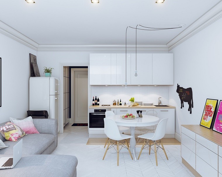 Diseño cocinas abiertas al salón prácticas y funcionales
