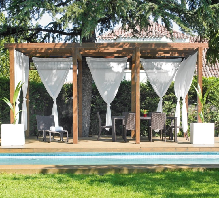 Cortinas, la solución que hará tu pérgola diferente.