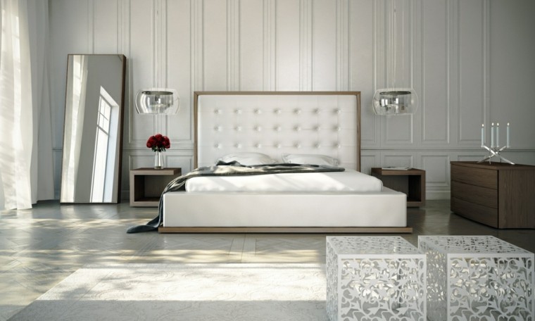 Dormitorio matrimonio gris y blanco: dormitorios de matrimonio ...
