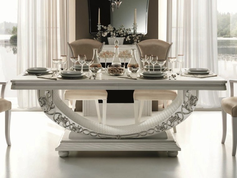 Mesas comedor ideas de madera elegancia y estabilidad Juegos de comedores modernos 2015