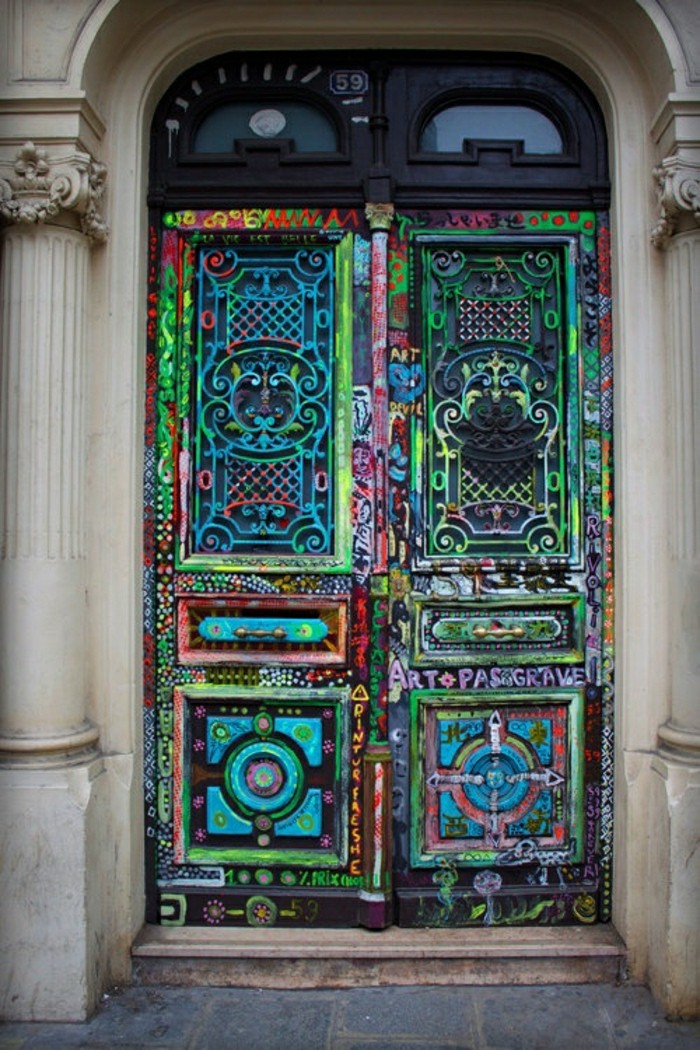 Puertas de entrada de casas antiguas - 25 diseños