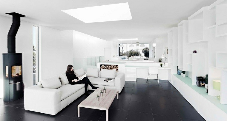 Blanco y negro: 50 ideas para el salón moderno