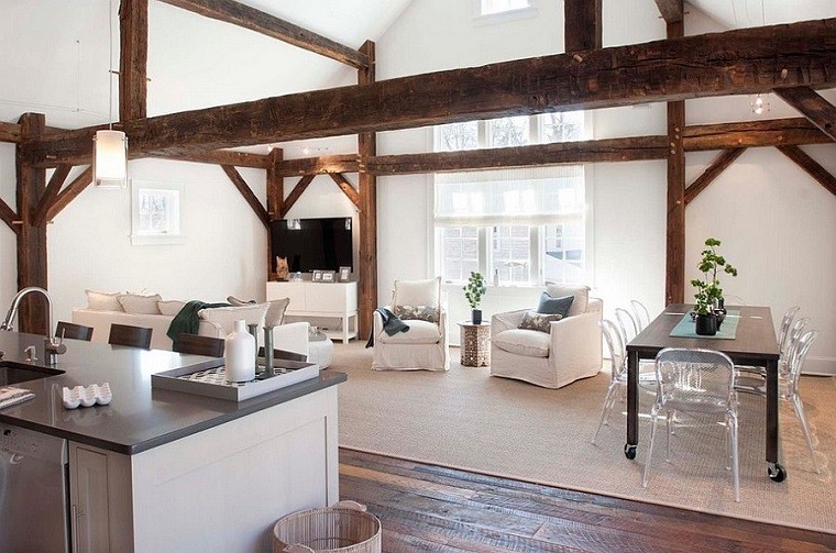Salones rusticos: 50 ideas perfectas para casas de campo