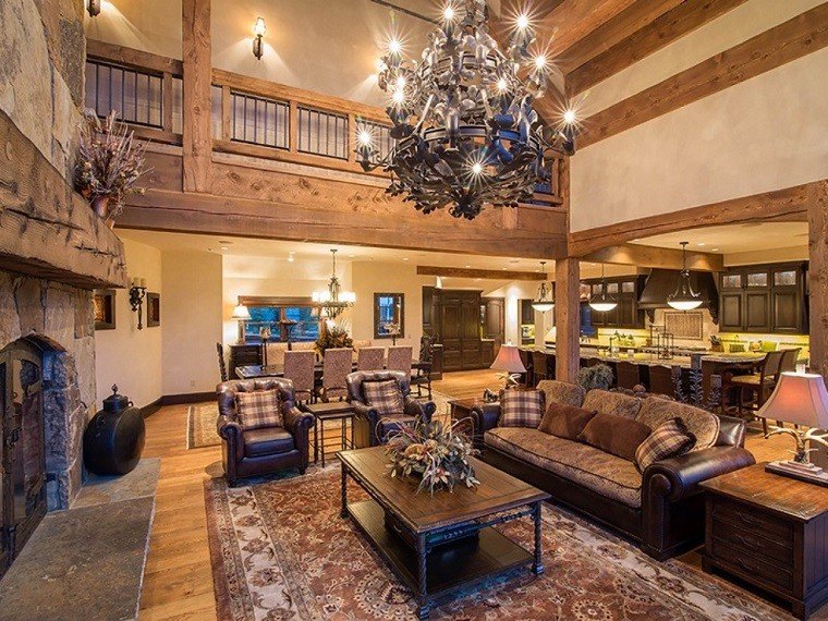 Salones rusticos: 50 ideas perfectas para casas de campo