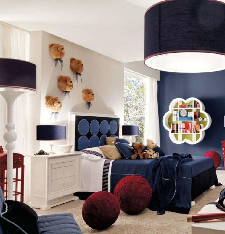 Azul y blanco los colores de moda para interiores