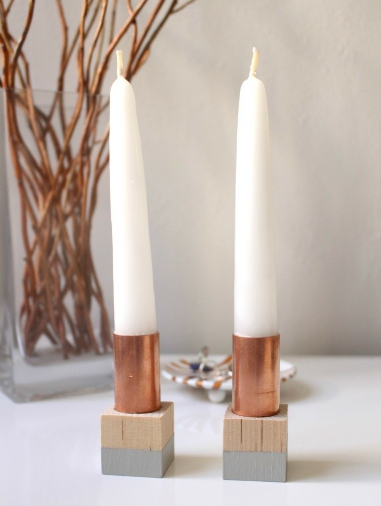 Portavelas hechos a mano: 25 ideas originales Candelabros Herreria Ideas De