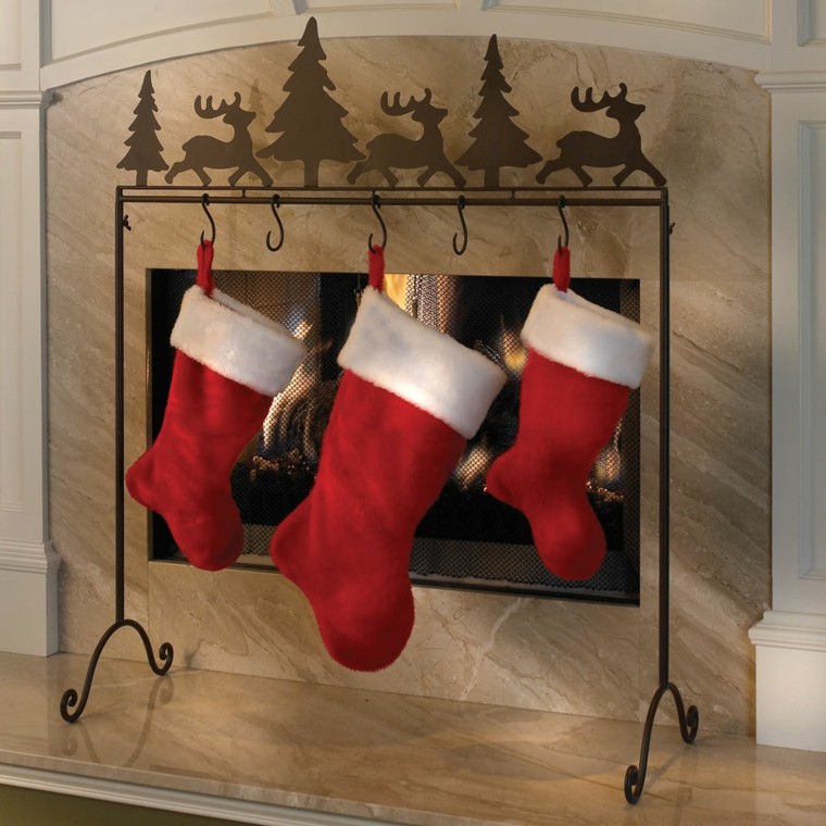 Calcetines navideños para decorar el hogar 50 ideas