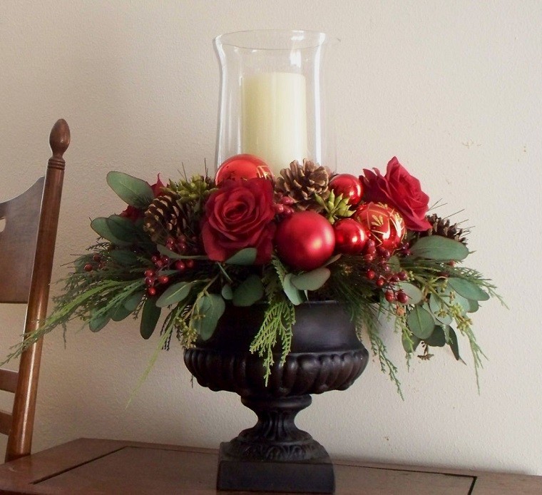Decoracion de navidad colores vibrantes para los adornos Elegantes decoración Candelabros