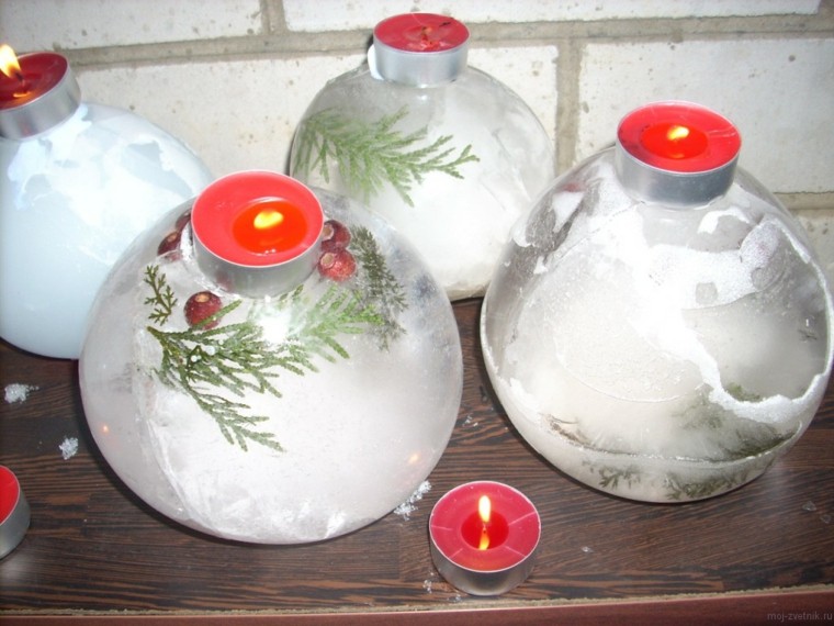 Decoracion navidad hielo para decorar el jardÃn