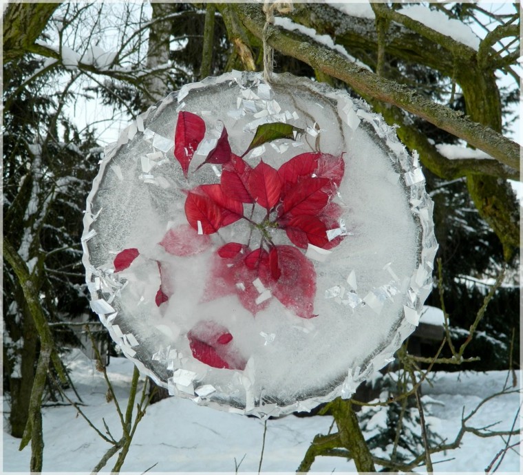 Decoracion navidad hielo para decorar el jardín