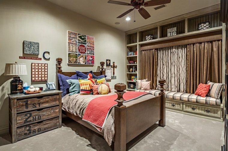Dormitorio juvenil ideas originales para tu chico Camas del real madrid para habitaciones