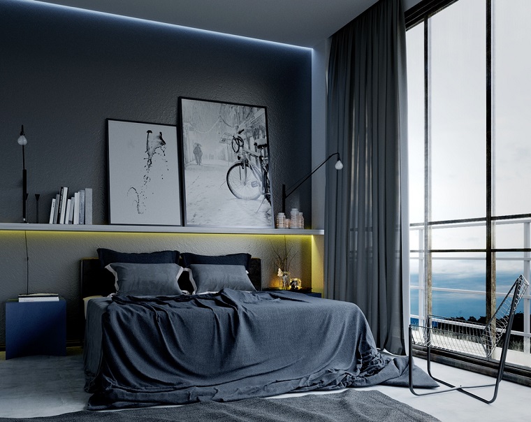 Estilo sexy en el dormitorio masculino 50 ideas brillantes