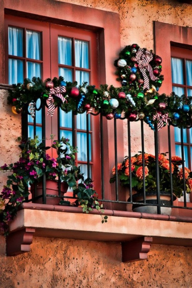 Decorar terrazas y balcones en navidad - 25 ideas