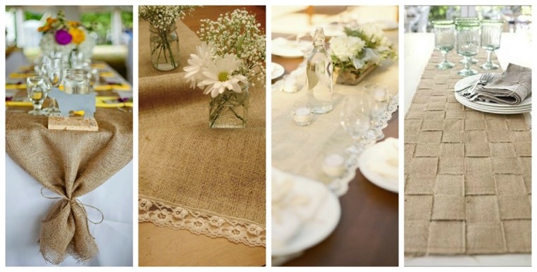Caminos de mesa: 35 ideas para decorar la mesa Mesas de comedor color crema