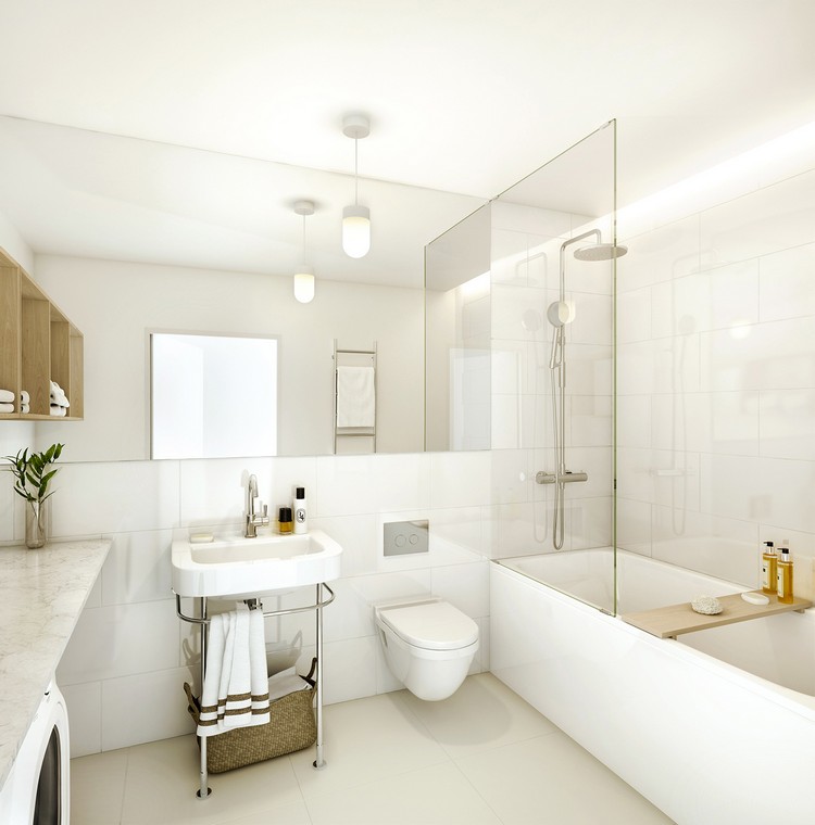Lamparas para baños minimalistas ~ dikidu.com