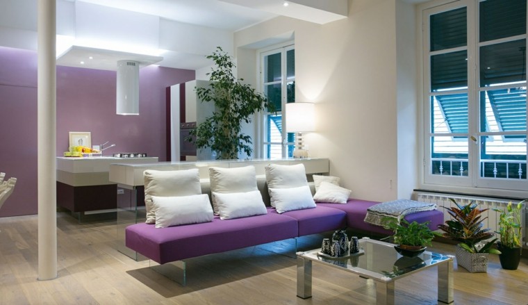 plantas preciosas decorando el salón moderno decoracion salon precioso plantas cristal ideas