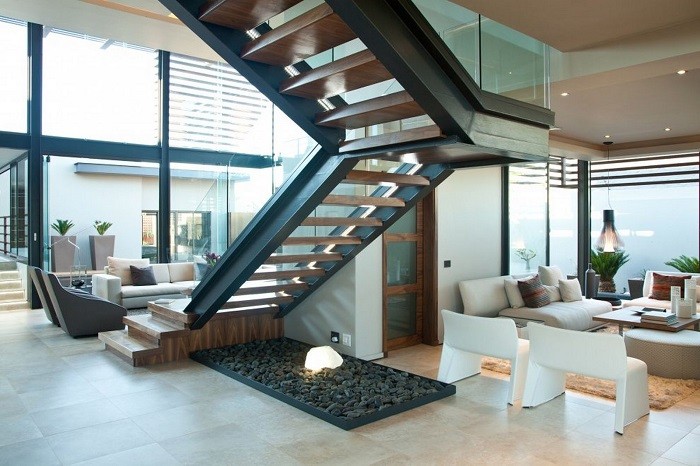Escaleras de madera, aluminio, cristal 101 ideas