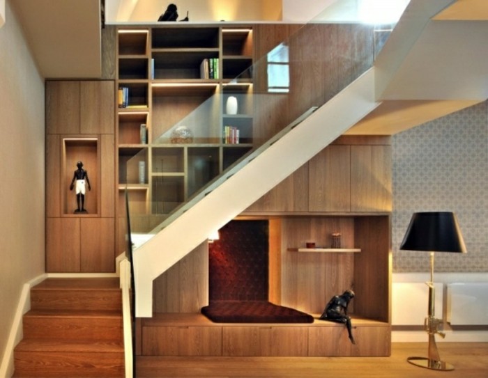 Escaleras de madera, aluminio, cristal 101 ideas Ideas Escalera Estanteria