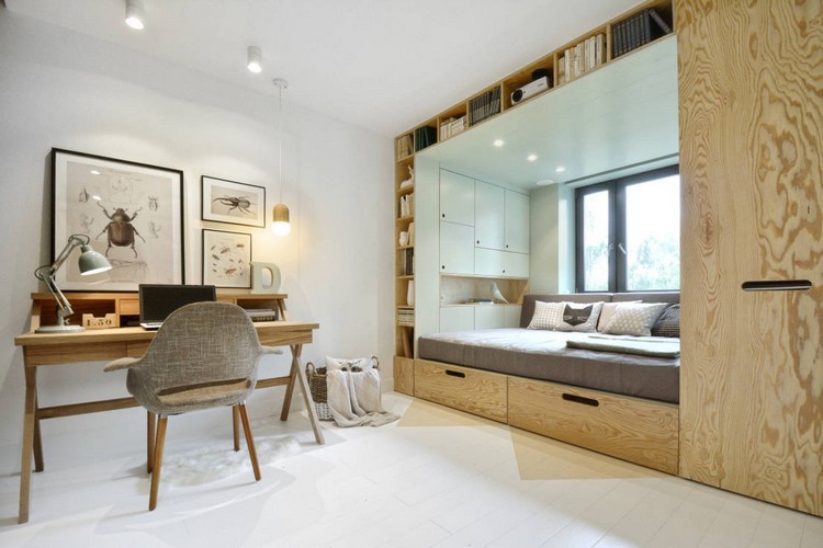 Habitaciones juveniles muebles para espacios pequeños