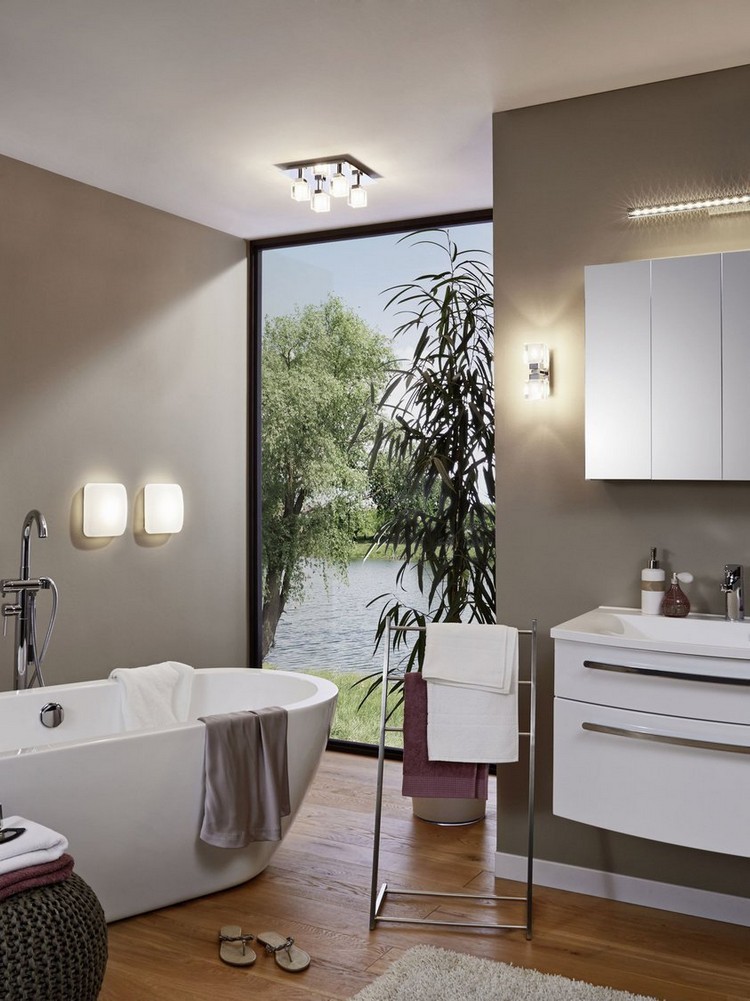 Lamparas para baños minimalistas ~ dikidu.com