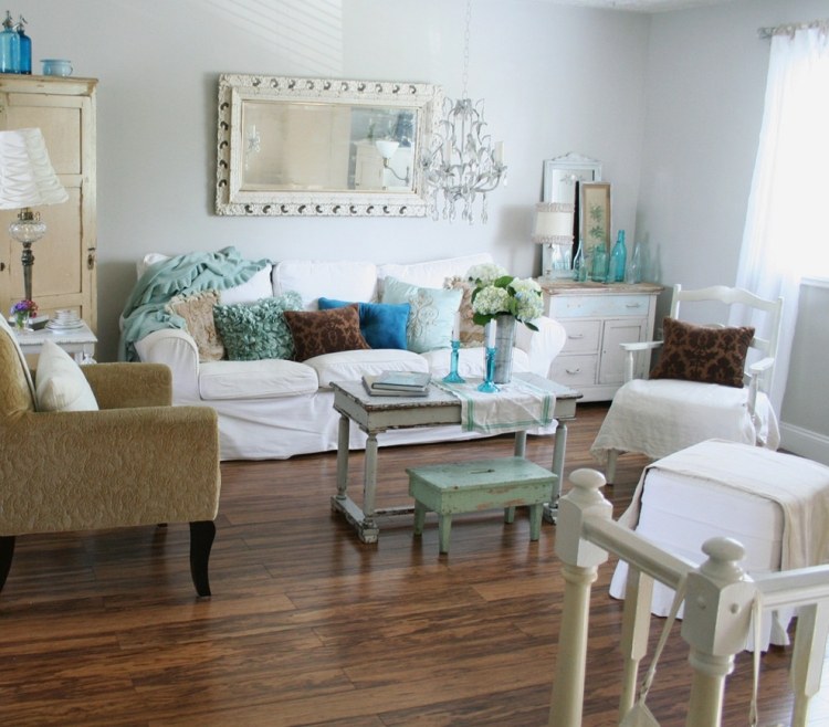 Muebles de salón estilo shabby chic y vintage muy bonitos Muebles vintage elegantes