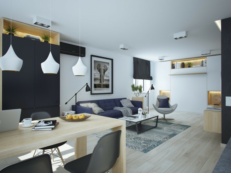 Salon comedor pequeño: 25 ideas que te impresionaran Salon comedor de madera