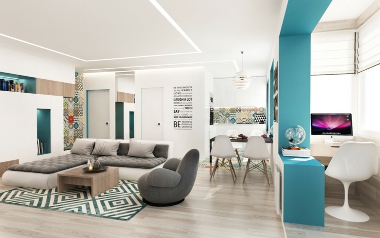 Salon comedor pequeño: 25 ideas que te impresionaran Vidrio comedor diseño