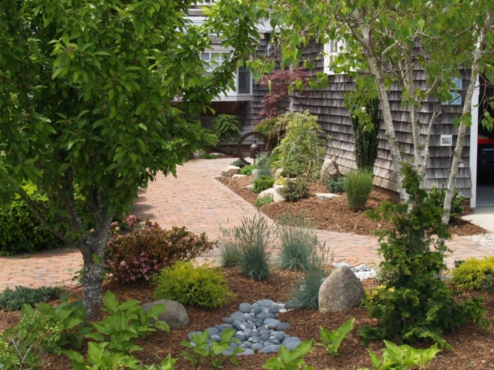 Adornos jardin e ideas originales en 100 imágenes Decoración Jardín Piedras
