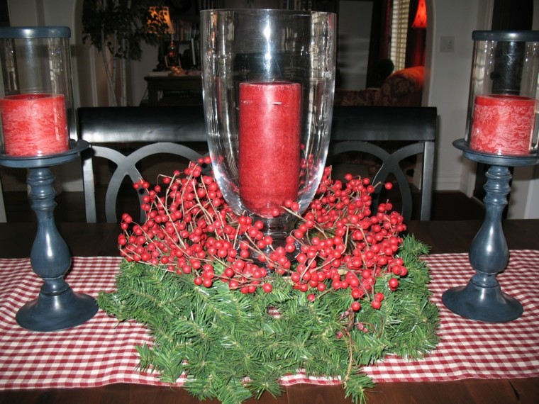 Centros de navidad con velas 50 ideas geniales Candelabros Herreria Ideas De