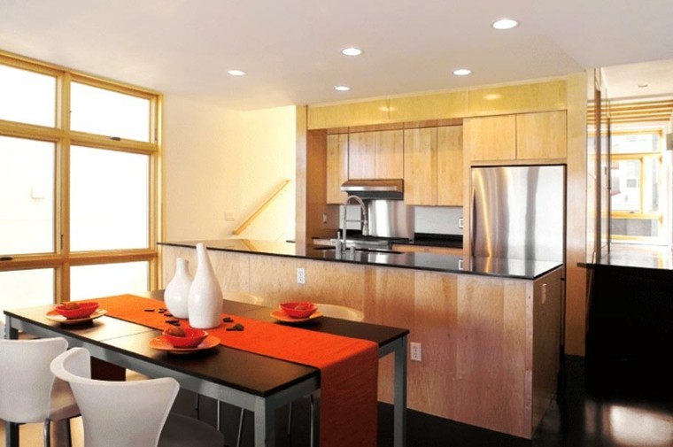 Cocina pequeña con mucho estilo 38 ideas Cocina americana rustica pequeña