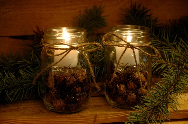 Centros de navidad con velas 50 ideas geniales