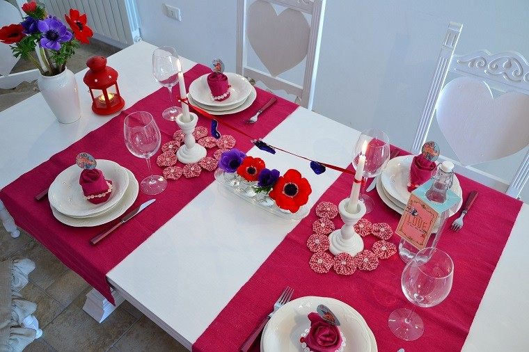 dia san valentin mesa decorada preciosa ideas