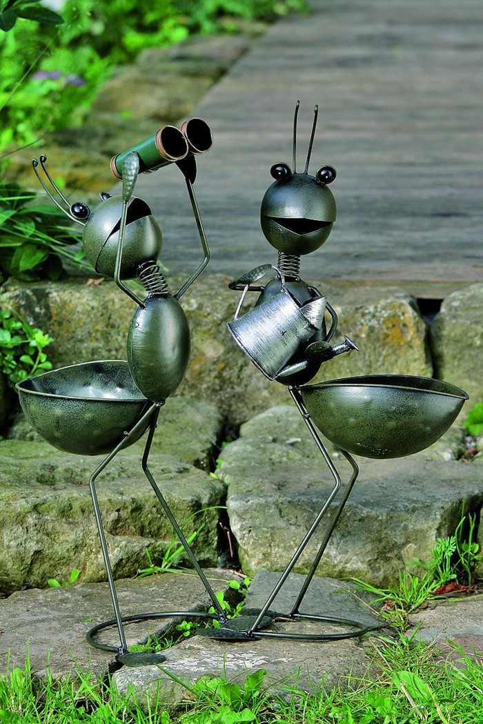 Adornos jardin e ideas originales en 100 imágenes Cerca Herreria decoración