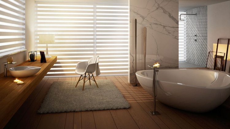 Bañeras exentas, la solución ideal para baños funcionales.