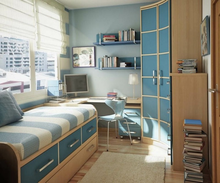 Ideas de decoracion para dormitorios pequeños 38 fotos