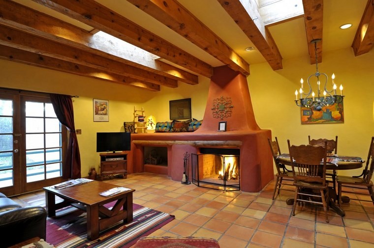 Chimeneas rusticas fotos que impresionan Imagenes de living comedor rusticos