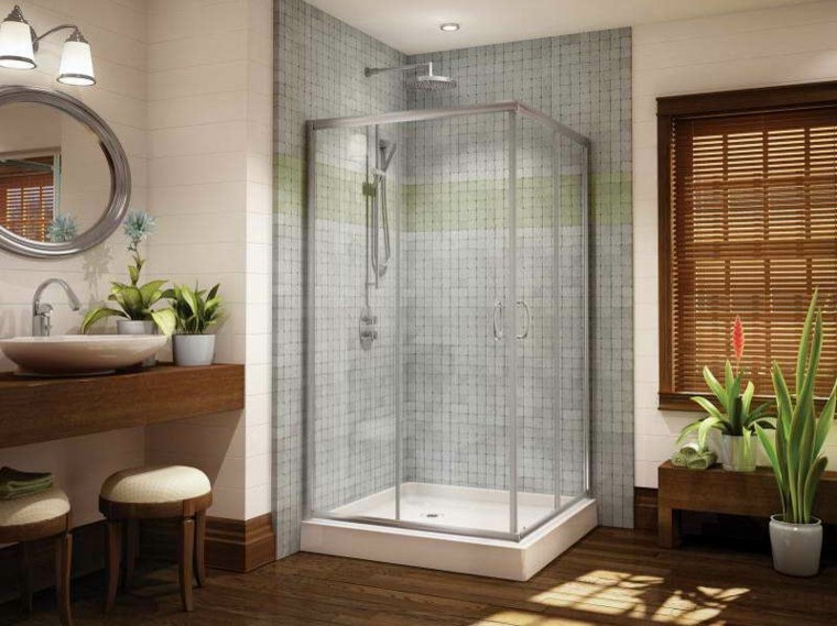 Baños pequeños con ducha 38 diseños de moda