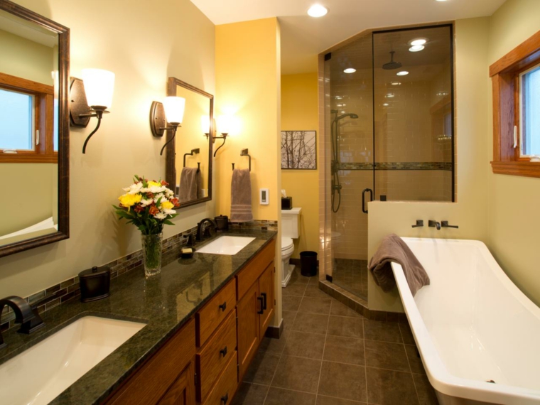 Diseño cuarto de baño rustico: de 50 fotos con ideas decoración ...