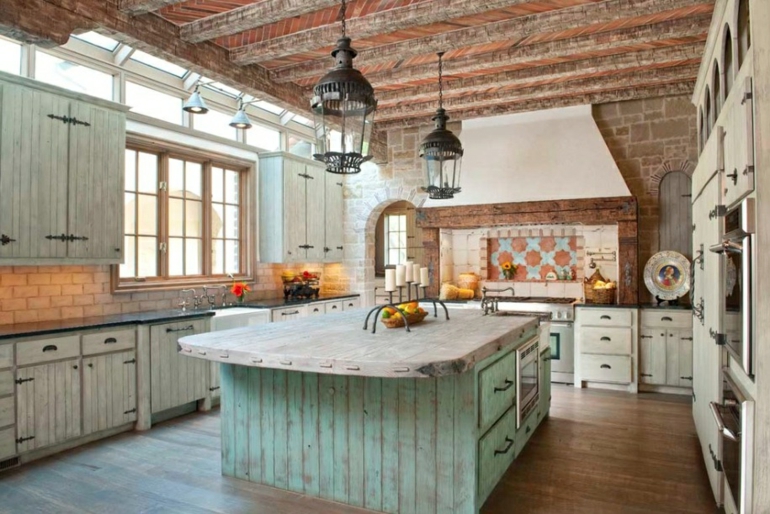 Decoración de cocinas rústicas 50 ideas originales Rusticas cabaña decoración