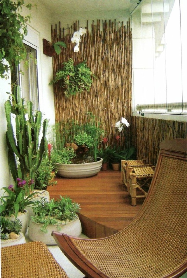 Balcones pequeños decorados con mucho estilo 45 ideas Balcón Con Casas decoración
