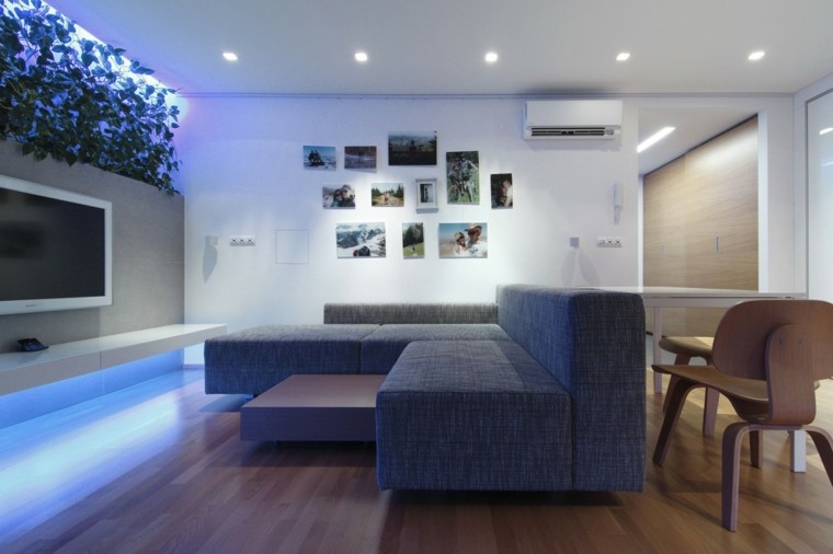 Focos led indirectos para iluminar el salón 50 ideas Lamparas led comedor