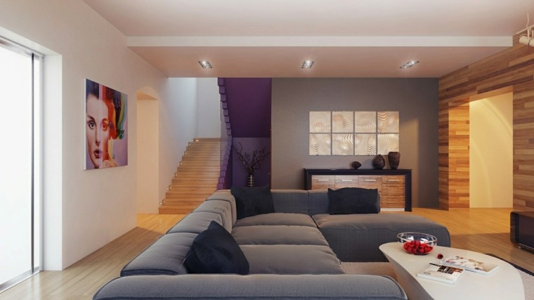 Focos led indirectos para iluminar el salón 50 ideas Lamparas led para comedor