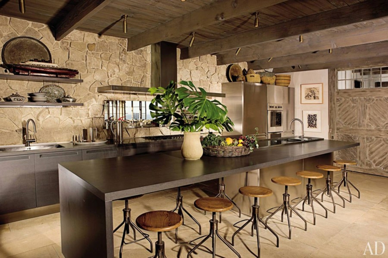Decoración de cocinas rústicas 50 ideas originales Islas para cocinas modernas