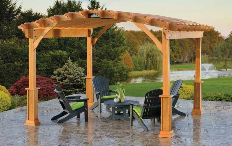 Pergolas de madera, 50 creaciones perfectas para tu patio.